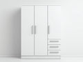 Kleiderschrank mit 3 Türen und 3 Schubladen aus Holzwerkstoff 120 x 52 x 190 cm - Weiß - Modernes Stauraumdesign für Schlafzimmer und Ankleidezimmer